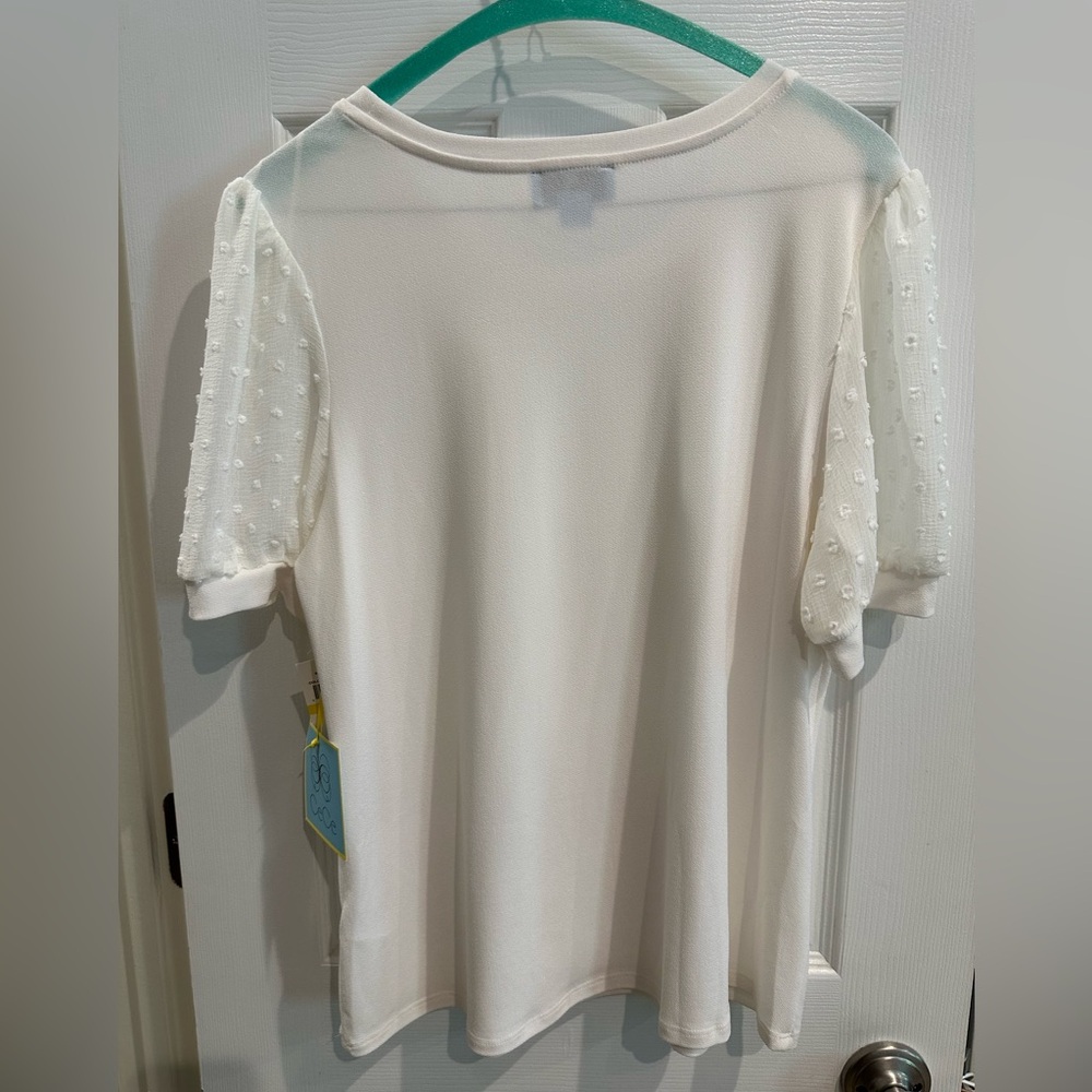 CeCe medium puff-sleeved blouse - Picture 2 of 2